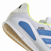 adidas Super Sala III Chaussures de Foot en Salle (IN) Blanc Bleu Néon Jaune Noir