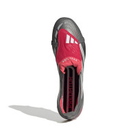 adidas Predator Elite FT IJzeren-Nop Voetbalschoenen (SG) Donkergrijs Wit Zilver Rood