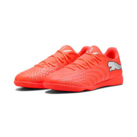 PUMA Future 9 Play Zaalvoetbalschoenen (IN) Felrood Zilver Zwart