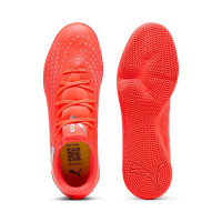 PUMA Future 9 Play Zaalvoetbalschoenen (IN) Felrood Zilver Zwart