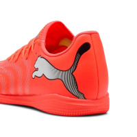 PUMA Future 9 Play Zaalvoetbalschoenen (IN) Felrood Zilver Zwart