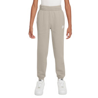 Pantalon de survêtement en polaire Nike Sportswear Club pour Enfants Marron Clair Blanc