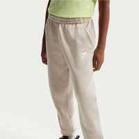 Pantalon de survêtement en polaire Nike Sportswear Club pour Enfants Marron Clair Blanc