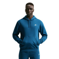 Combinaison de jogging en polaire Nike Sportswear Club à capuche bleu foncé beige clair