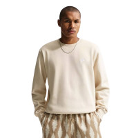 Nike Club Fleece Crew Sweater Lichtbeige Wit