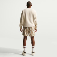 Nike Club Fleece Crew Sweater Lichtbeige Wit