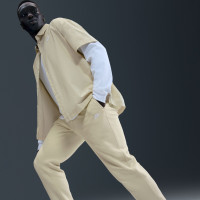 Pantalon de survêtement en polaire Nike Sportswear Club beige clair blanc