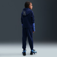Nike Sportswear Club Fleece Trainingspak Hooded Kids Donkerblauw Wit