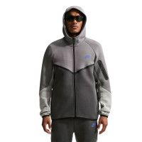Gilet de sport Nike Tech Fleece gris foncé gris clair bleu foncé
