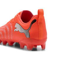 PUMA Future 9 Play Gras / Kunstgras Voetbalschoenen (MG) Kids Felrood Zilver Zwart
