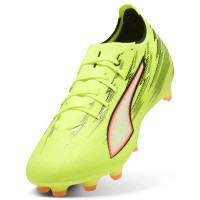 PUMA Ultra 6 Match Gazon Naturel Artificiel (MG) Néon Jaune Rouge Noir
