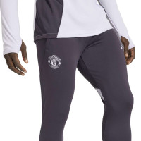 adidas Manchester United Trainingsbroek 2025-2026 Zwart Paars