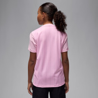 Nike Paris Saint-Germain x Jordan Pre-Match Trainingsshirt 2025-2026 Kids Roze Zwart