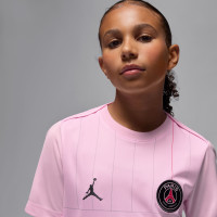 Nike Paris Saint-Germain x Jordan Pre-Match Trainingsshirt 2025-2026 Kids Roze Zwart