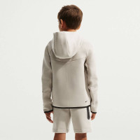 Gilet de sport Nike Tech Fleece pour Enfants Beige Noir