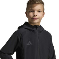 adidas Tiro Travel Windbreaker Kids Zwart