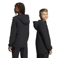 adidas Tiro Travel Windbreaker Kids Zwart