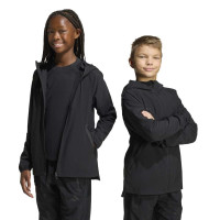 adidas Tiro Travel Windbreaker Kids Zwart