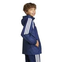 Coupe-vent adidas Tiro 26 League pour Enfants, bleu foncé et blanc
