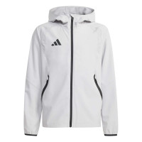 adidas Tiro Travel Windbreaker Kids Grijs Zwart