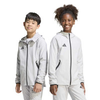 adidas Tiro Travel Windbreaker Kids Grijs Zwart