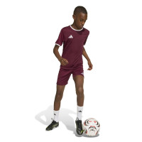 Kit de football adidas Entrada 26 pour Enfants, rouge foncé, blanc