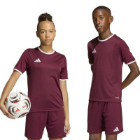adidas Entrada 26 Voetbalshirt Kids Donkerrood Wit