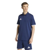 Ensemble d'entraînement adidas Entrada 26 Polo bleu foncé et blanc