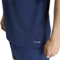 Ensemble d'entraînement adidas Entrada 26 Polo bleu foncé et blanc