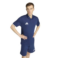Ensemble d'entraînement adidas Entrada 26 Polo bleu foncé et blanc