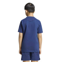 adidas Tiro Travel Trainingsshirt Kids Donkerblauw Zwart