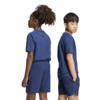 adidas Tiro Travel Trainingsshirt Kids Donkerblauw Zwart