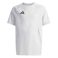 Chemise d'entraînement adidas Tiro Travel pour Enfants, gris et noir