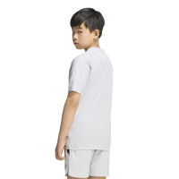 Chemise d'entraînement adidas Tiro Travel pour Enfants, gris et noir