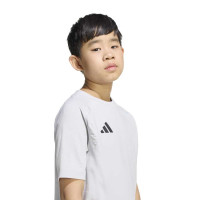 Chemise d'entraînement adidas Tiro Travel pour Enfants, gris et noir