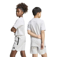 Chemise d'entraînement adidas Tiro Travel pour Enfants, gris et noir