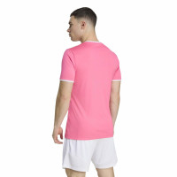 Maillot de football adidas Entrada 26 rose et blanc