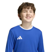 Maillot de football à manches longues adidas Entrada 26 pour Enfants, bleu et blanc