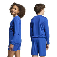 Maillot de football à manches longues adidas Entrada 26 pour Enfants, bleu et blanc