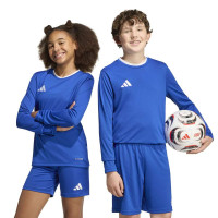 Maillot de football à manches longues adidas Entrada 26 pour Enfants, bleu et blanc