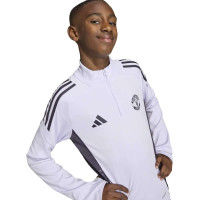 Survêtement adidas Manchester United 1/4-Zip 2025-2026 pour Enfants, violet et noir