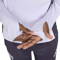 Survêtement adidas Manchester United 1/4-Zip 2025-2026 pour Enfants, violet et noir