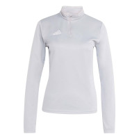 Haut d'entraînement adidas Entrada 26 pour femme, gris et blanc