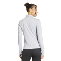 Haut d'entraînement adidas Entrada 26 pour femme, gris et blanc