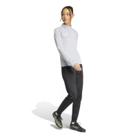 Haut d'entraînement adidas Entrada 26 pour femme, gris et blanc