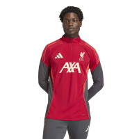 adidas Liverpool Trainingspak 1/4-Zip 2025-2026 Rood Grijs Zilver