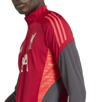 adidas Liverpool Trainingspak 1/4-Zip 2025-2026 Rood Grijs Zilver