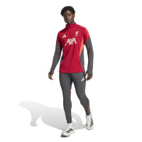 adidas Liverpool Trainingspak 1/4-Zip 2025-2026 Rood Grijs Zilver