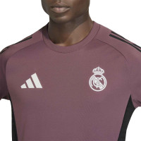 adidas Real Madrid Trainingshirt 2025-2026 Paars Zwart Wit