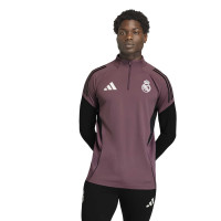 Haut d'entraînement adidas Real Madrid 1/4-Zip 2025-2026 violet noir blanc